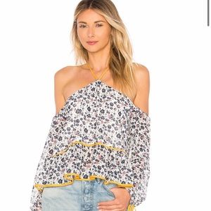 Tularosa Syrah Malibu Floral Blouse